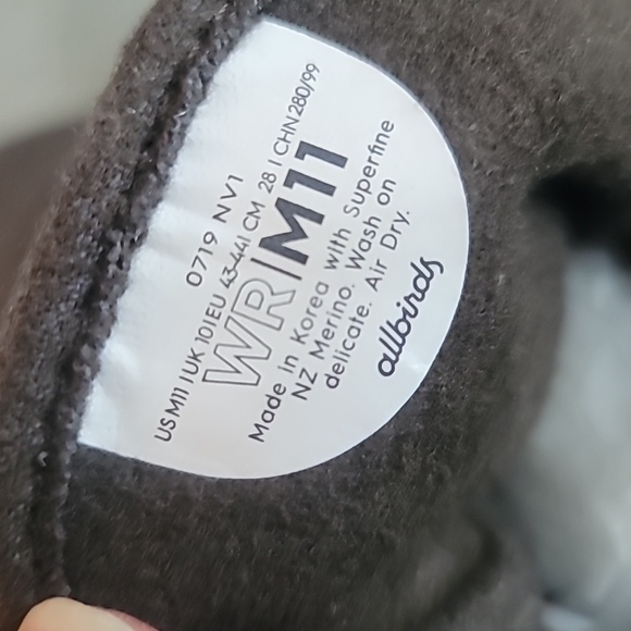 allbirds Men's Shoes Size 11 Grey Merino Wool Runners Everyday Sneakers Trainer - Picture 3 of 11